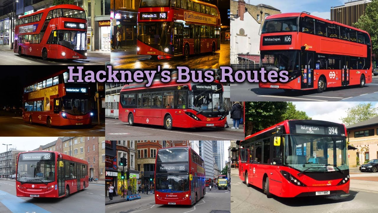 Bus Routes in the London borough of Hackney