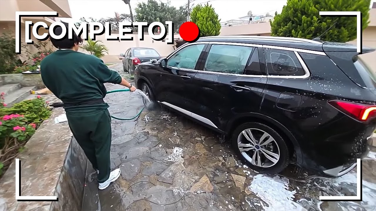 DAARICK lavando SU CARRO + IMPRUDENCIA en LA VÍA EXPRESA 💀 🔴[COMPLETO]
