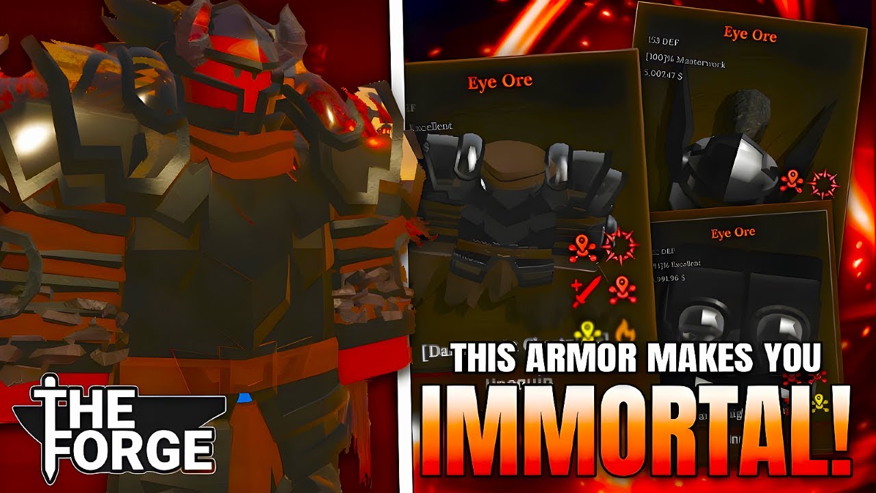 Crafting My NEW BEST IMMORTAL Armor Set In The Forge... (OVERPOWERED)