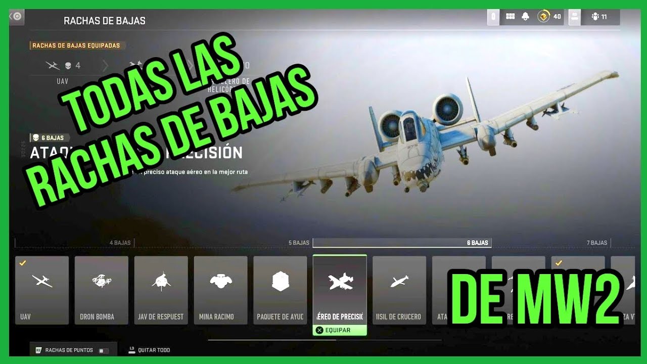 todas las rachas de bajas de mw2 con sus respectivas animaciones #callofduty #videogames #mw2