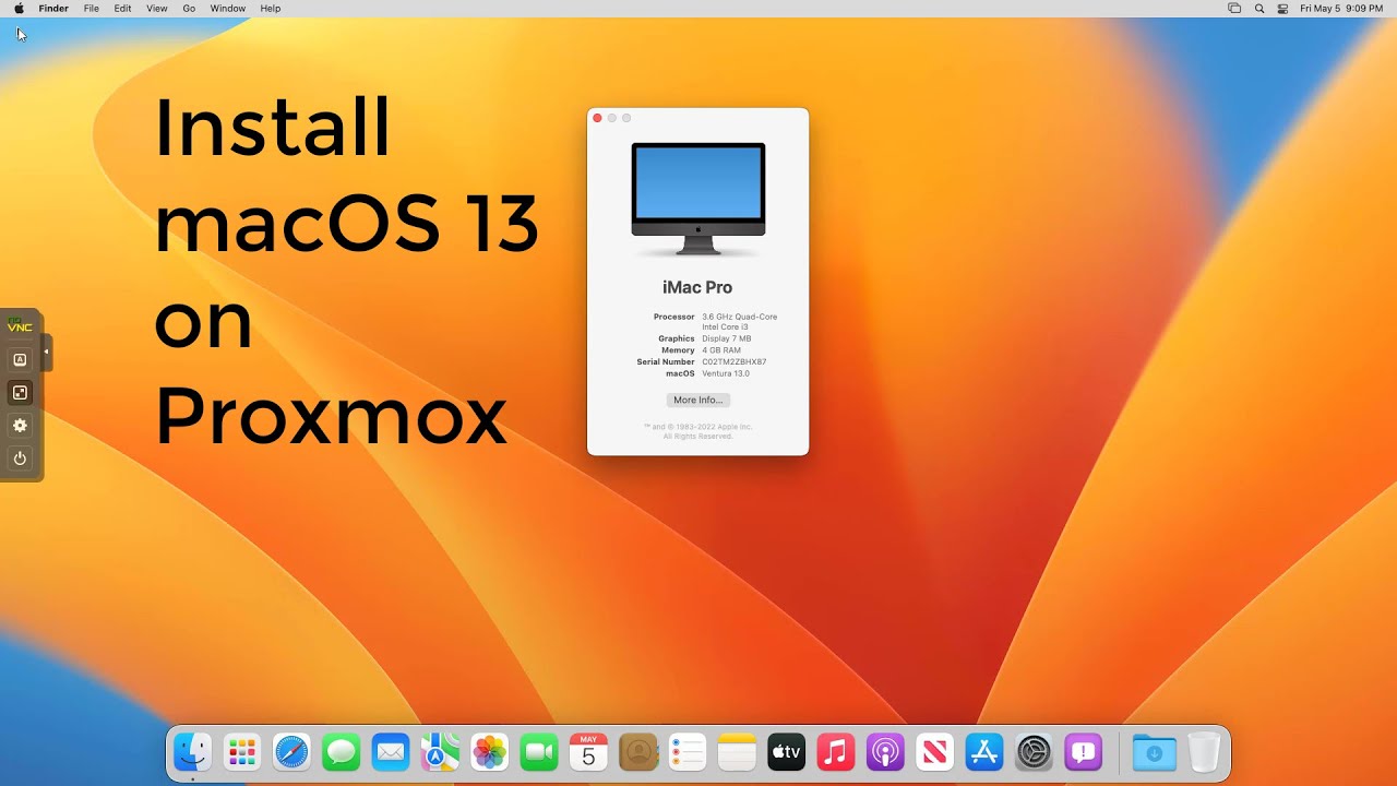 Установите macOS 13 на Proxmox