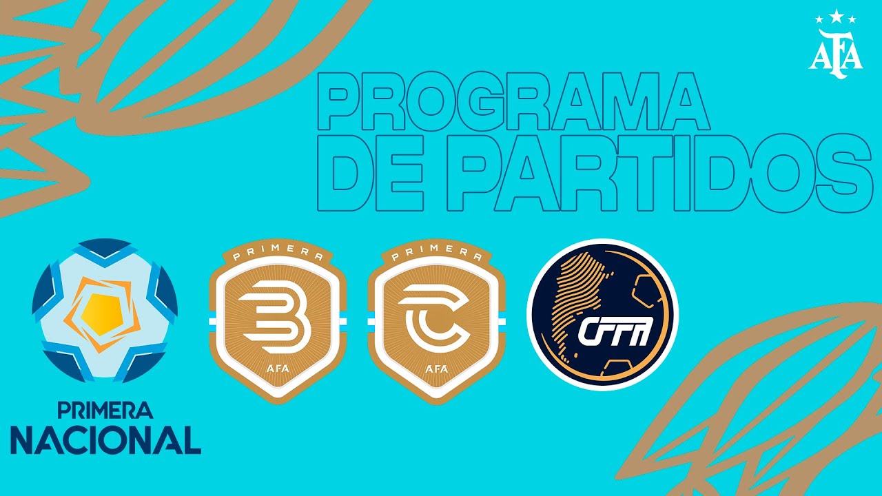 Sorteo Programa de Partidos Primera C, Primera B, Primera Nacional y Federal A 2026
