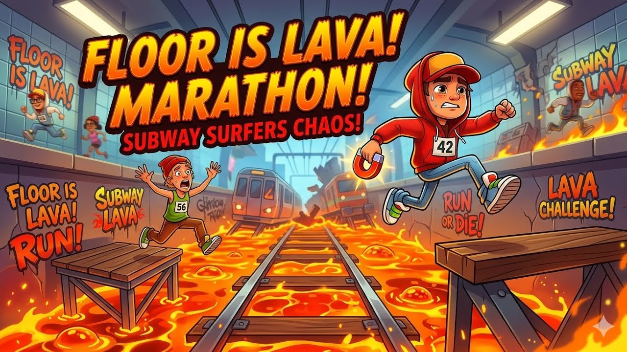 Floor is Lava in Subway Surfers! Marathon Gameplay 🏃‍♂️🔥