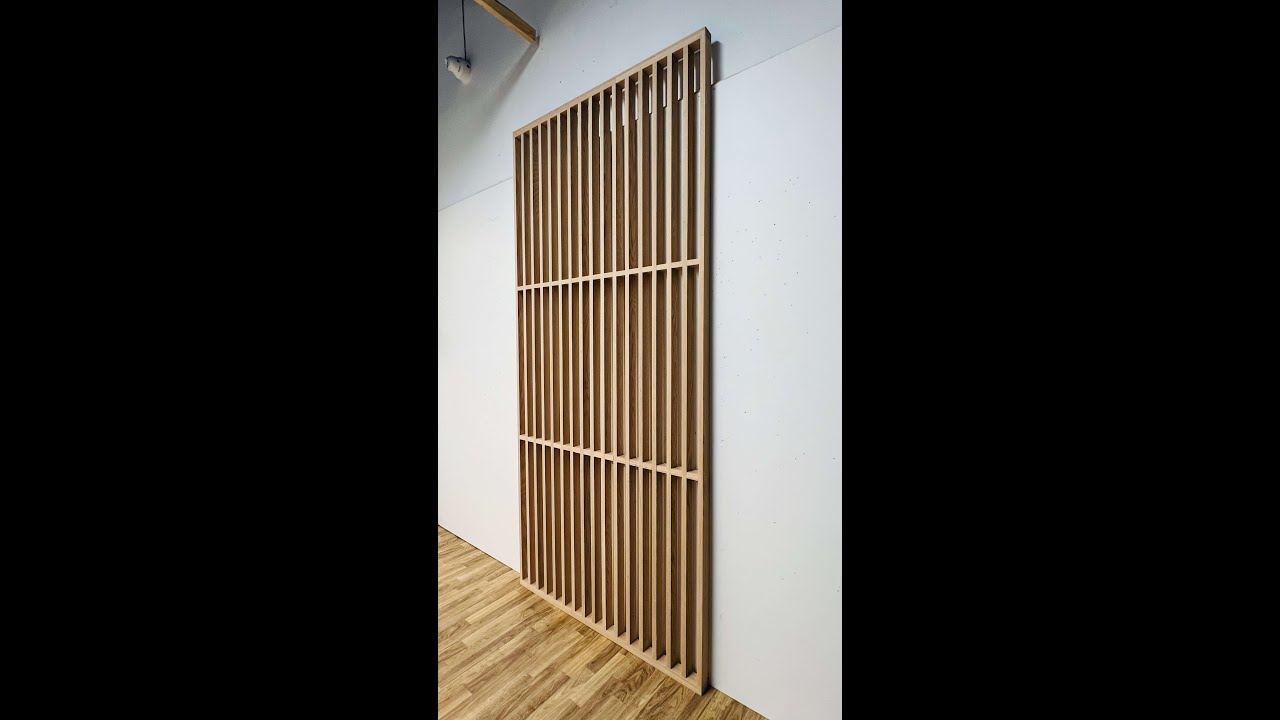 How to Make a Single Panel Wood Slat | DIY Step By Step Make a Privacy Screen Wood Slat