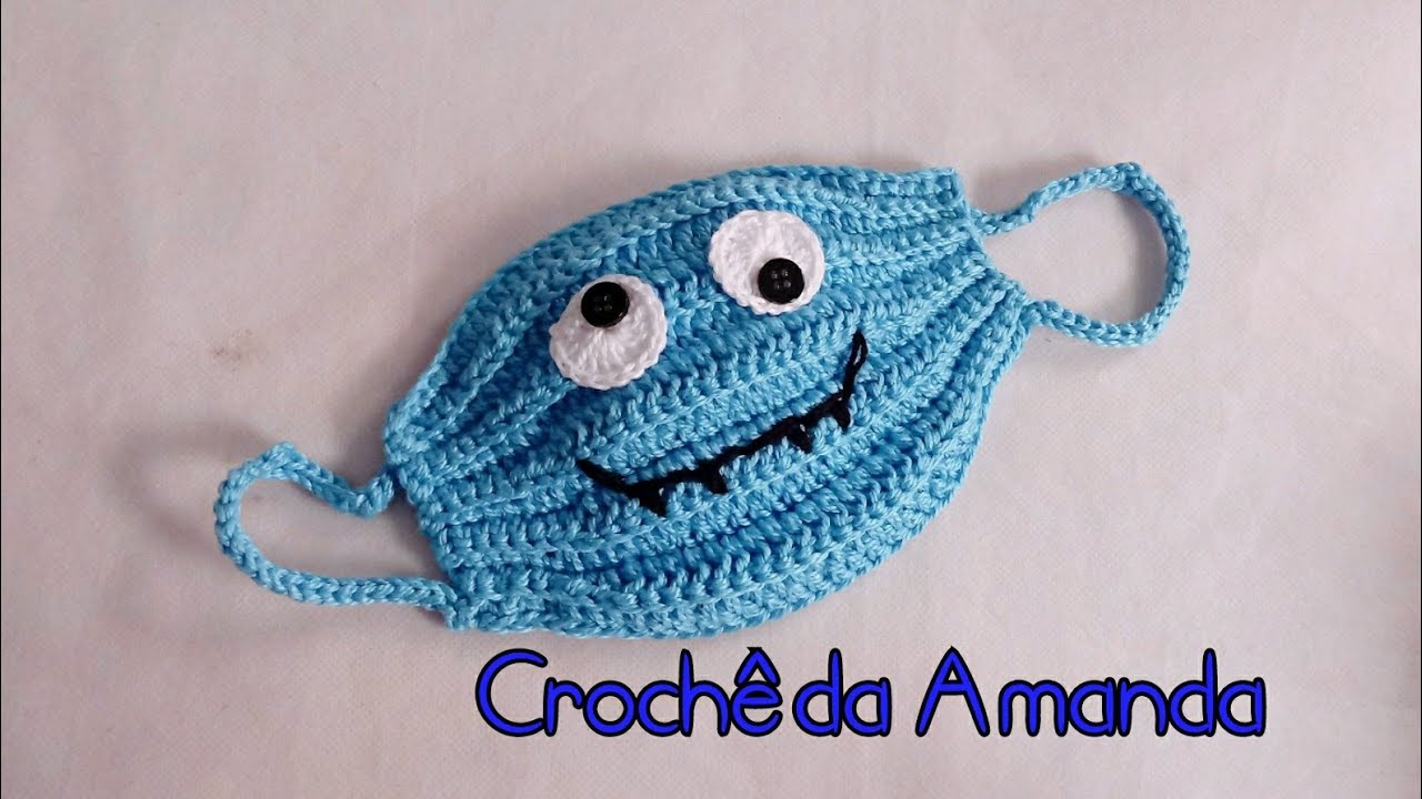 Máscara Infantil em crochê