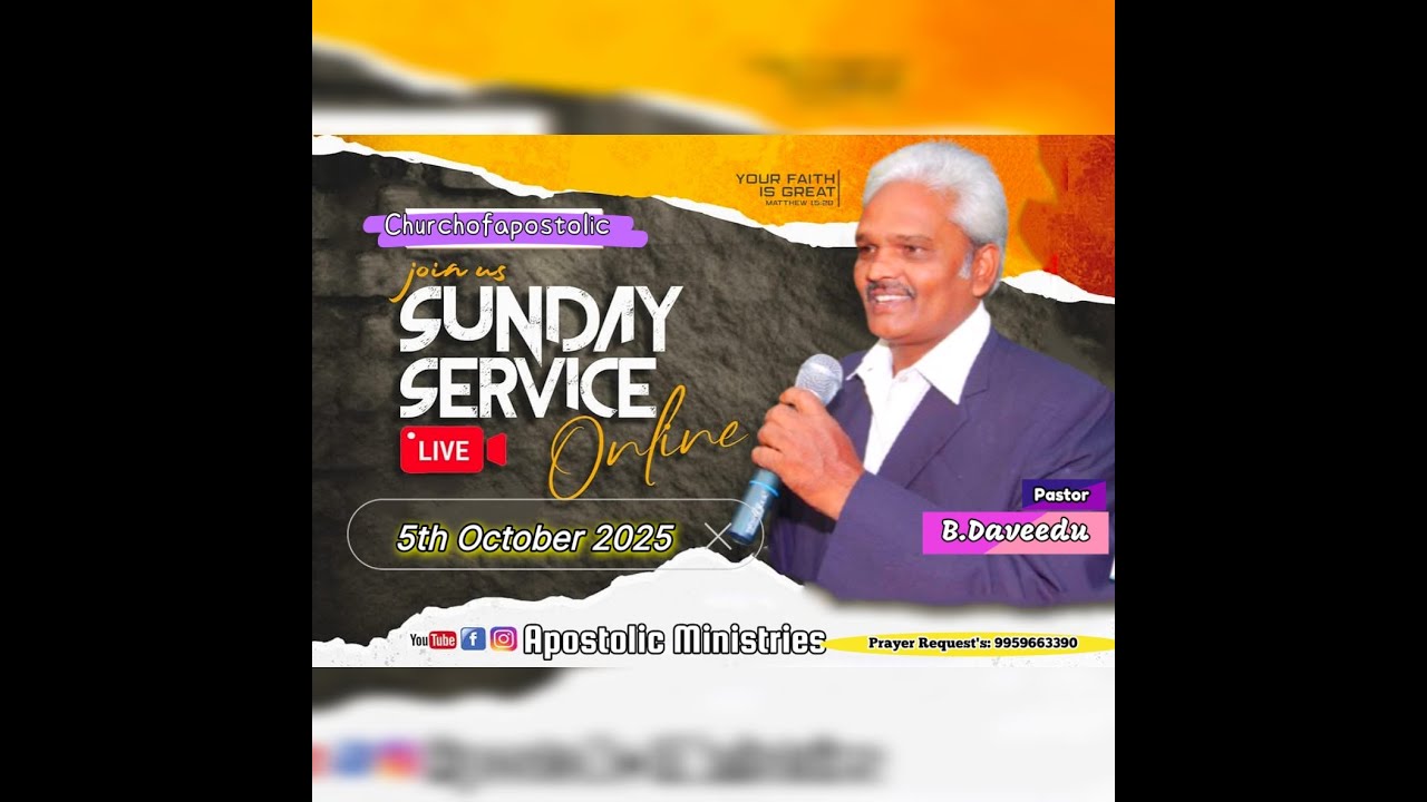 Sunday Worship Word of God by #Dr.Daveedu