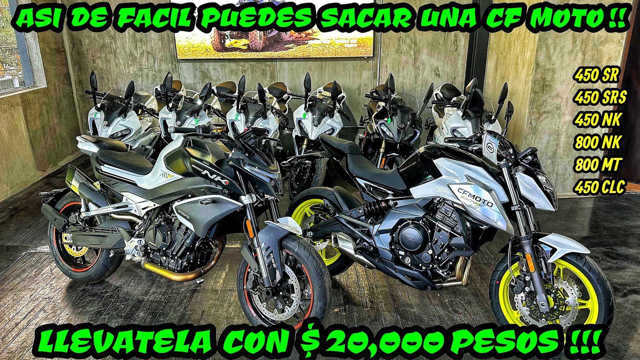 COMO SACAR UNA CF MOTO A PAGUITOS😱 CON $20,000 TE LLEVAS UNA 450SR🤑 QUE REQUISITOS PIDEN Y MÁS?🔥
