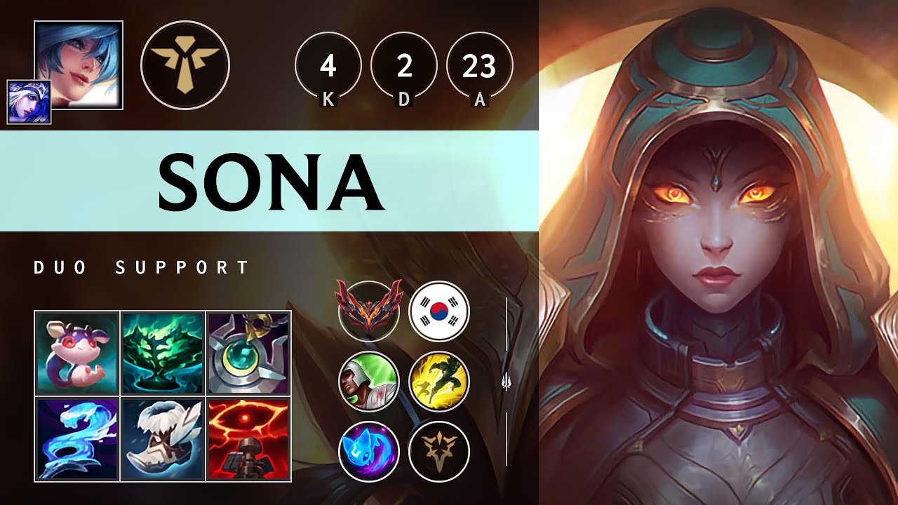Sona Support vs Poppy: Healing Master - KR Grandmaster Patch 14.21