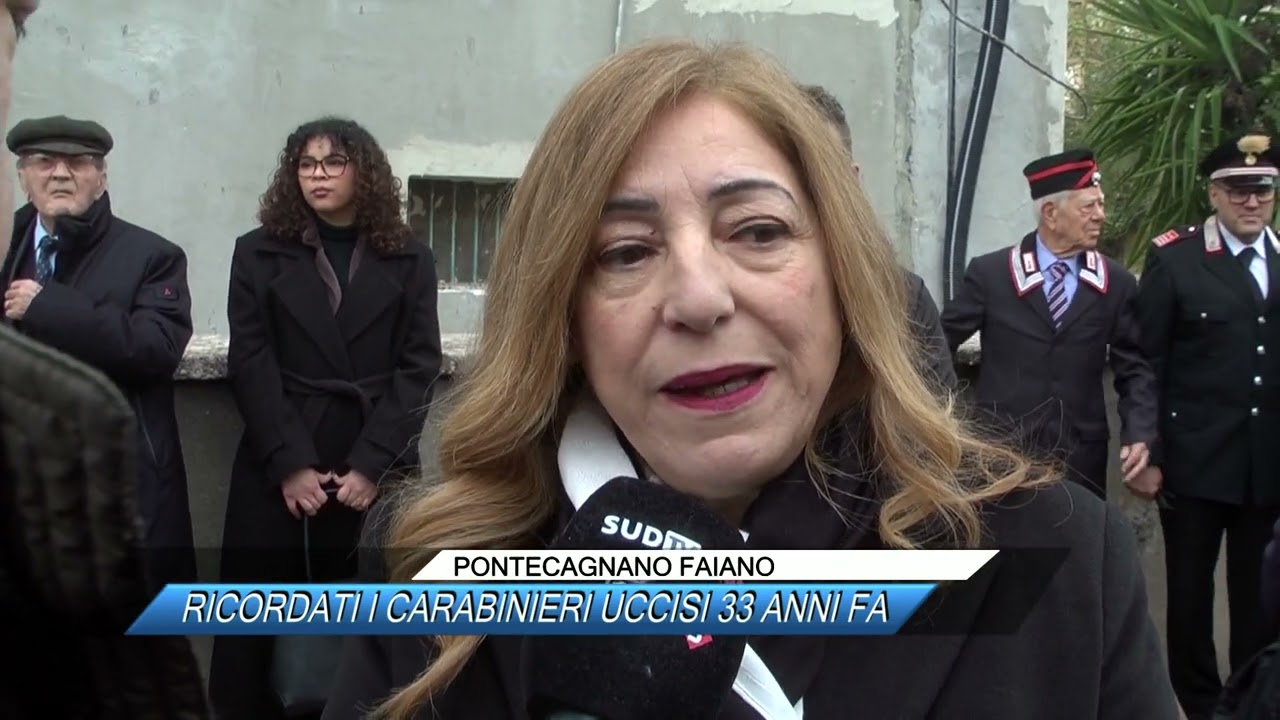 ✅ PONTECAGNANO FAIANO, RICORDATI I CARABINIERI UCCISI 33 ANNI FA  |SUD TV 114|
