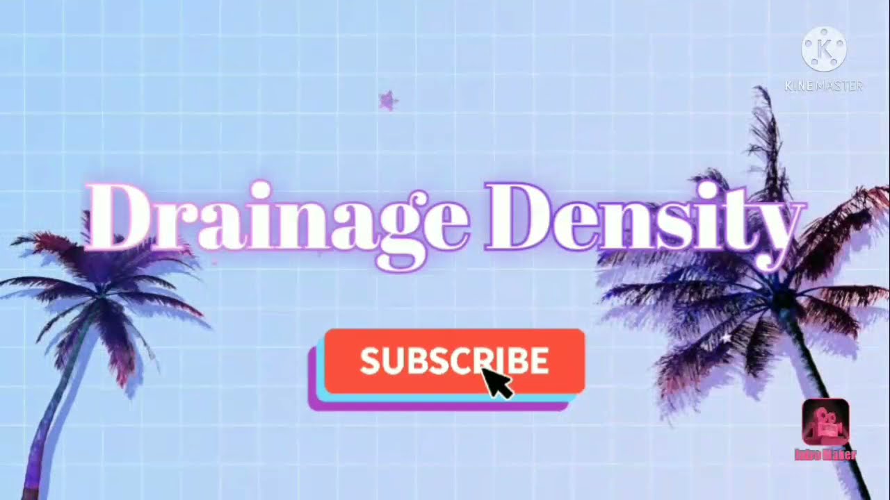 drainage density calculation