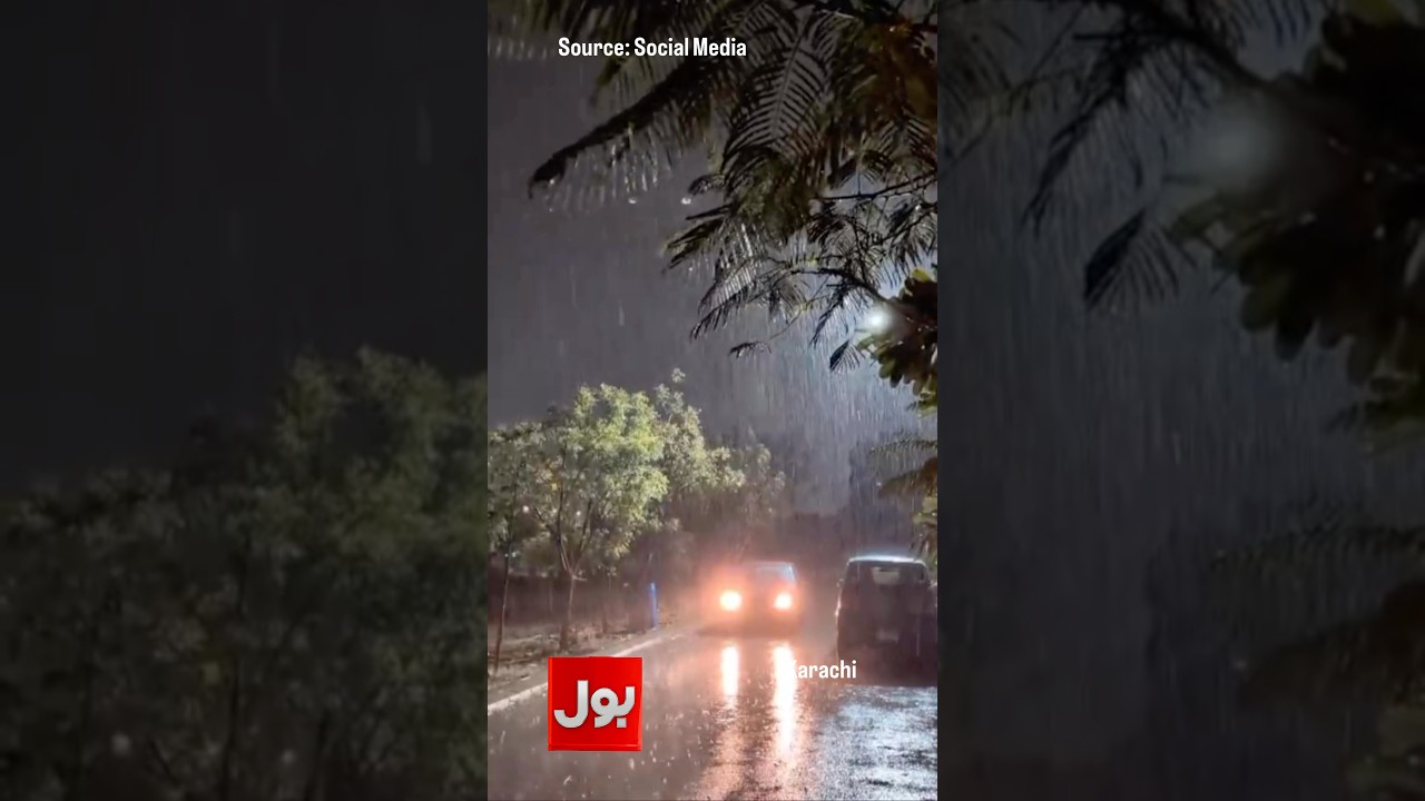 Thunderstorms Lashes Karachi; Weather Turns Dramatic | Karachi Rain | #shorts