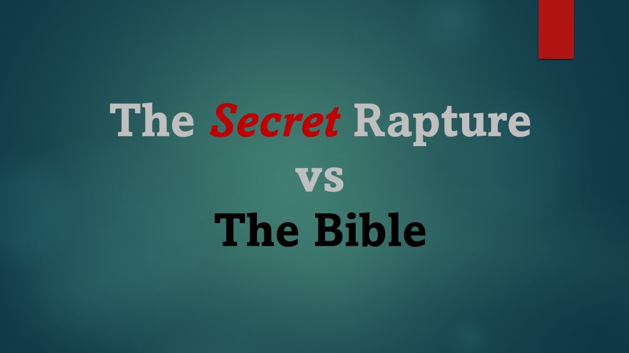 40. Pr Paul Nobel - The Secret Rapture