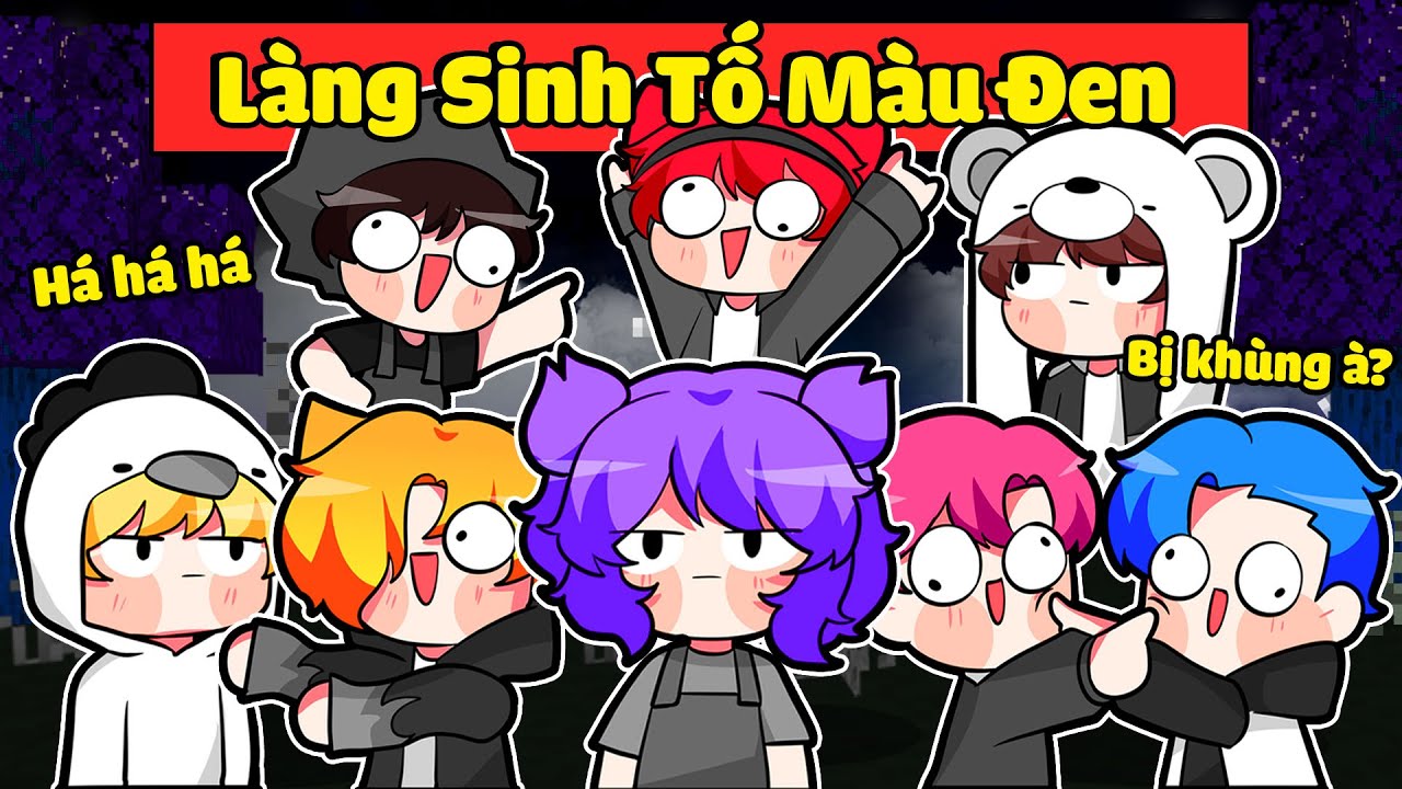 NABEE BẤT NGỜ KHI LÀNG SINH TỐ BIẾN THÀNH MÀU ĐEN VÀ CÁI KẾT TRONG MINECRAFT  😲🖤