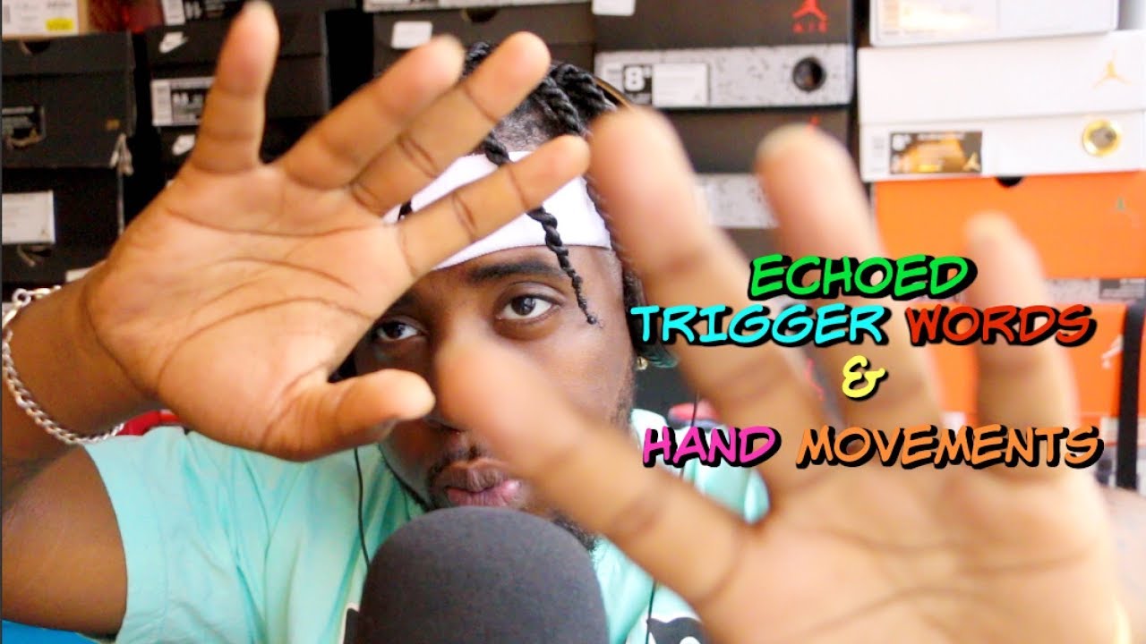 ASMR | Echoed Trigger Words & Hand Movements | ( Lots of Tingles!! ) ~