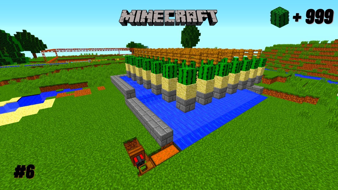 MİNECRAFT KAKTÜS FARMI YAPIMI! (Minecraft Modlarla Survival)