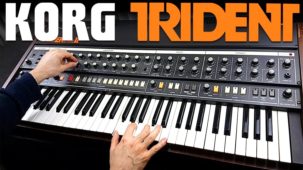 KORG TRIDENT - Synth Review, Sounds & Demo | Vintage Analog Synthesizer