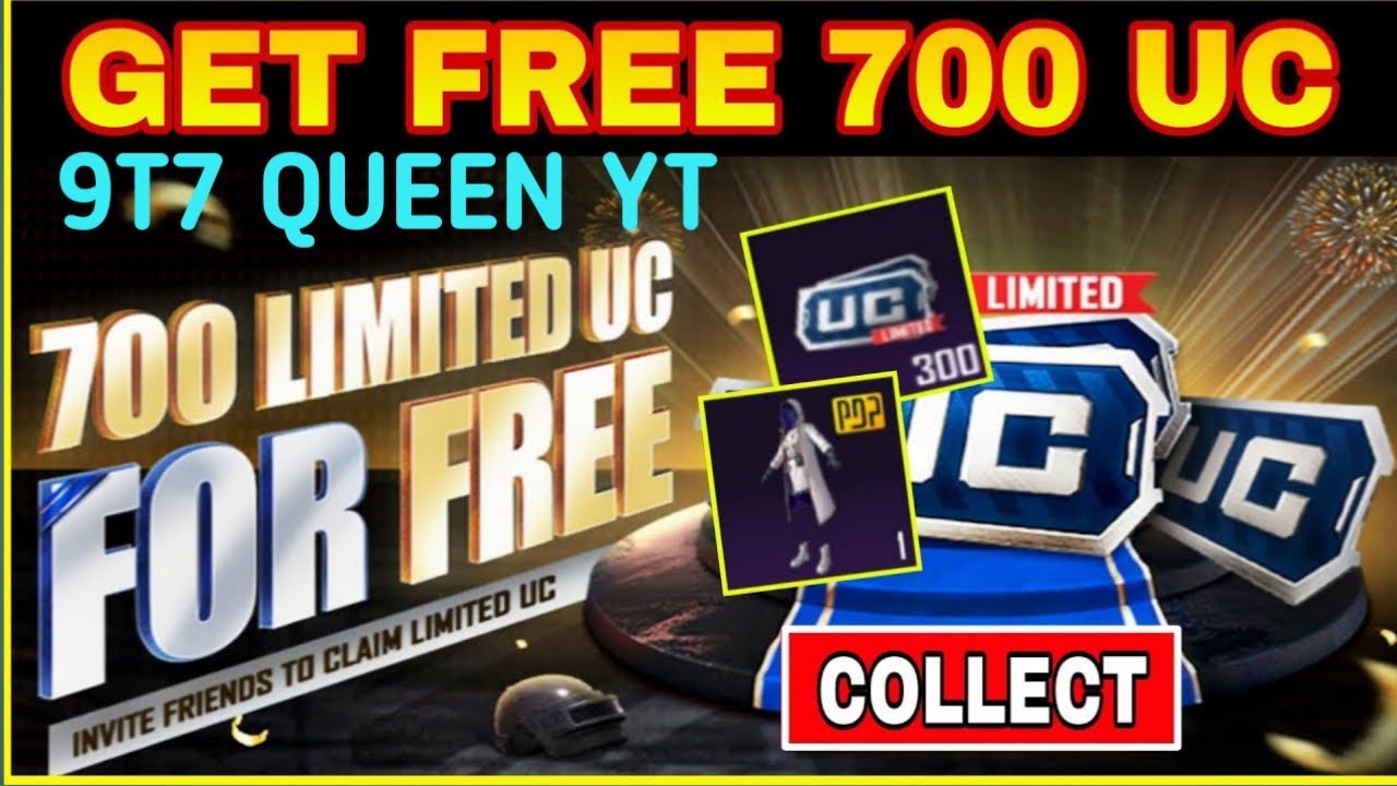 FREE LIMITED UC GET FREE REDEEM REWARDS PUBG MOBILE #PUBGMOBILE #BGMI #FREELIMITEDUC#OP 9T7 QUEEN YT
