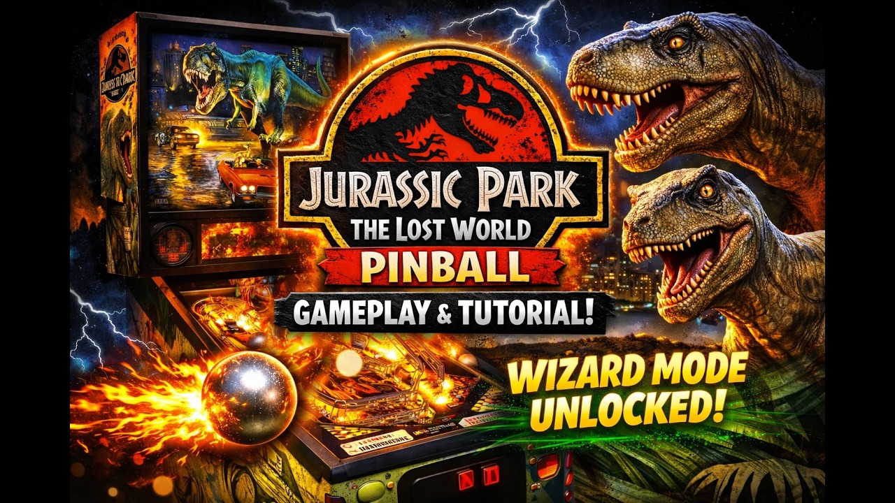 Игровой процесс и обучение по игре Jurassic Park: The Lost World Pinball + режим &laquo;Мастер&raquo;!