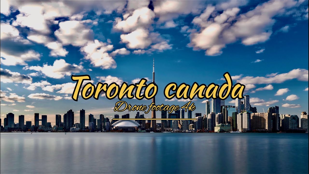 Toronto Canada | 4k Drone View of Toronto
