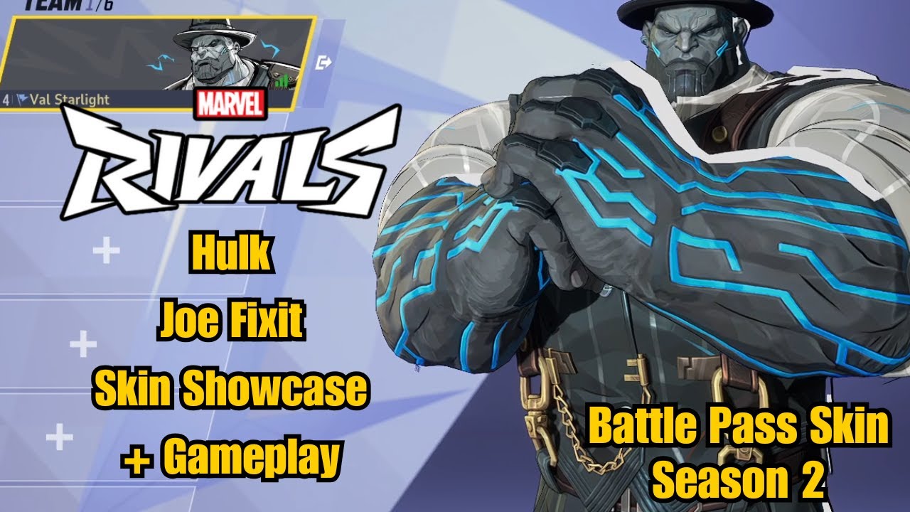 Hulk | Joe Fixit Battle Pass Skin Showcase | Marvel Rivals Gameplay | Season 2