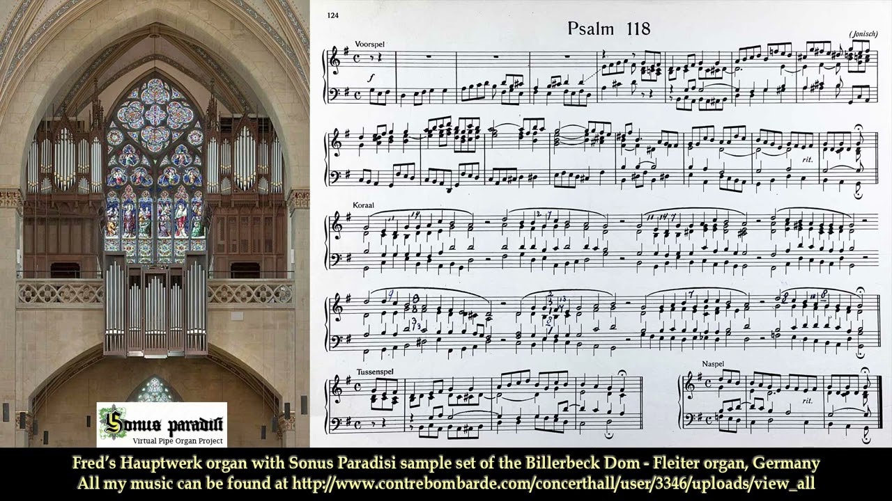 Voorspel en koralen Psalm 118, Simon Landsman