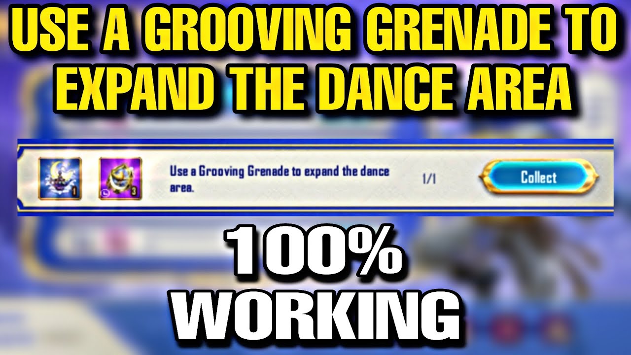 USE A GROOVING GRENADE TO EXPAND THE DANCE AREA | USE A GROOVING GRENADE ONCE