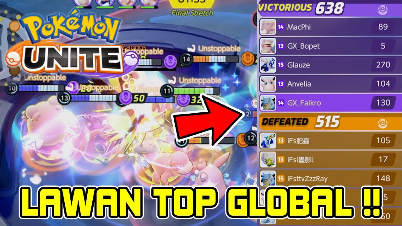 LAWAN TIM PRO PLAYER TOP 100 !! SIAPA TAKUT ? (takut deng) | Pokemon Unite (Indonesia)