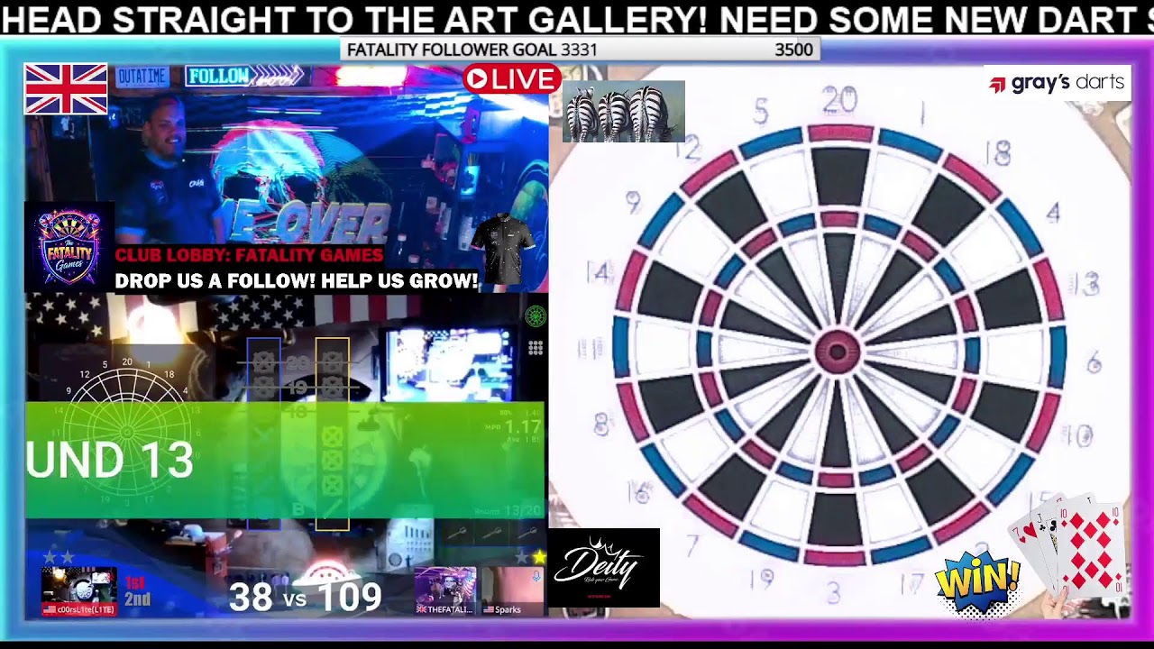 THE FATALITY GAMES: LIVE DARTS STEEL TIP TEST