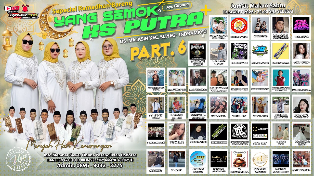 🔴[ LIVE ] SPECIAL RAMADHAN BARENG YANG SEMOK 