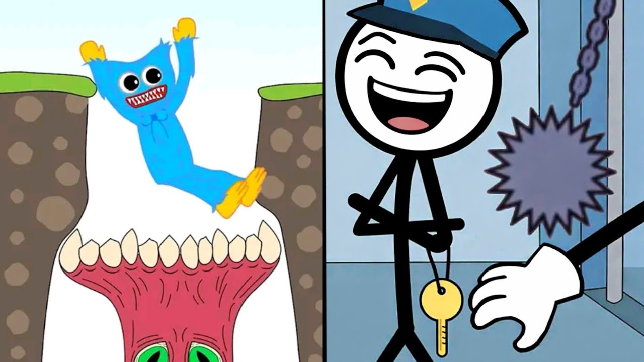 🤣 Thief Puzzle Game 🆚 Huggy Story | Brain Test Life Story | I Escaped Prison Using Only MY BRAIN!.