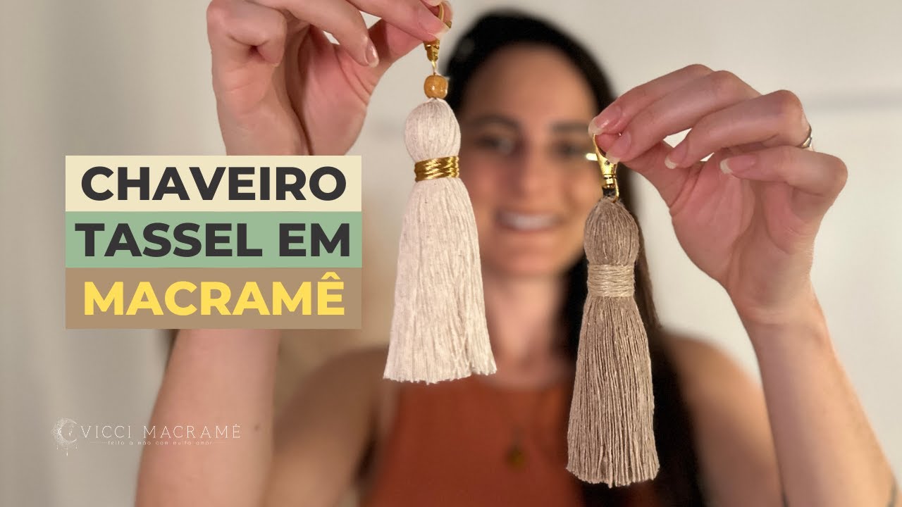 TASSEL MACRAME COMO FAZER