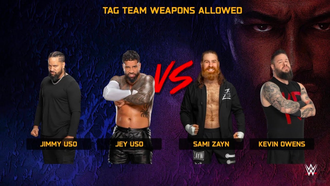 The Usos vs Kevin Owens & Sami Zayn 🔥 Brutal Tag Team War | WWE 2K25 Netflix Edition