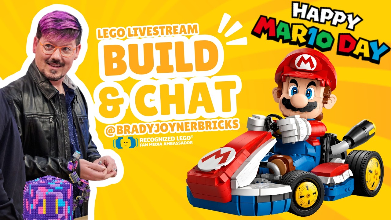 LEGO LIVEstream Build & Chat - Building LEGO Mario Kart 72037 to celebrate Mar10 Day (week! lol)