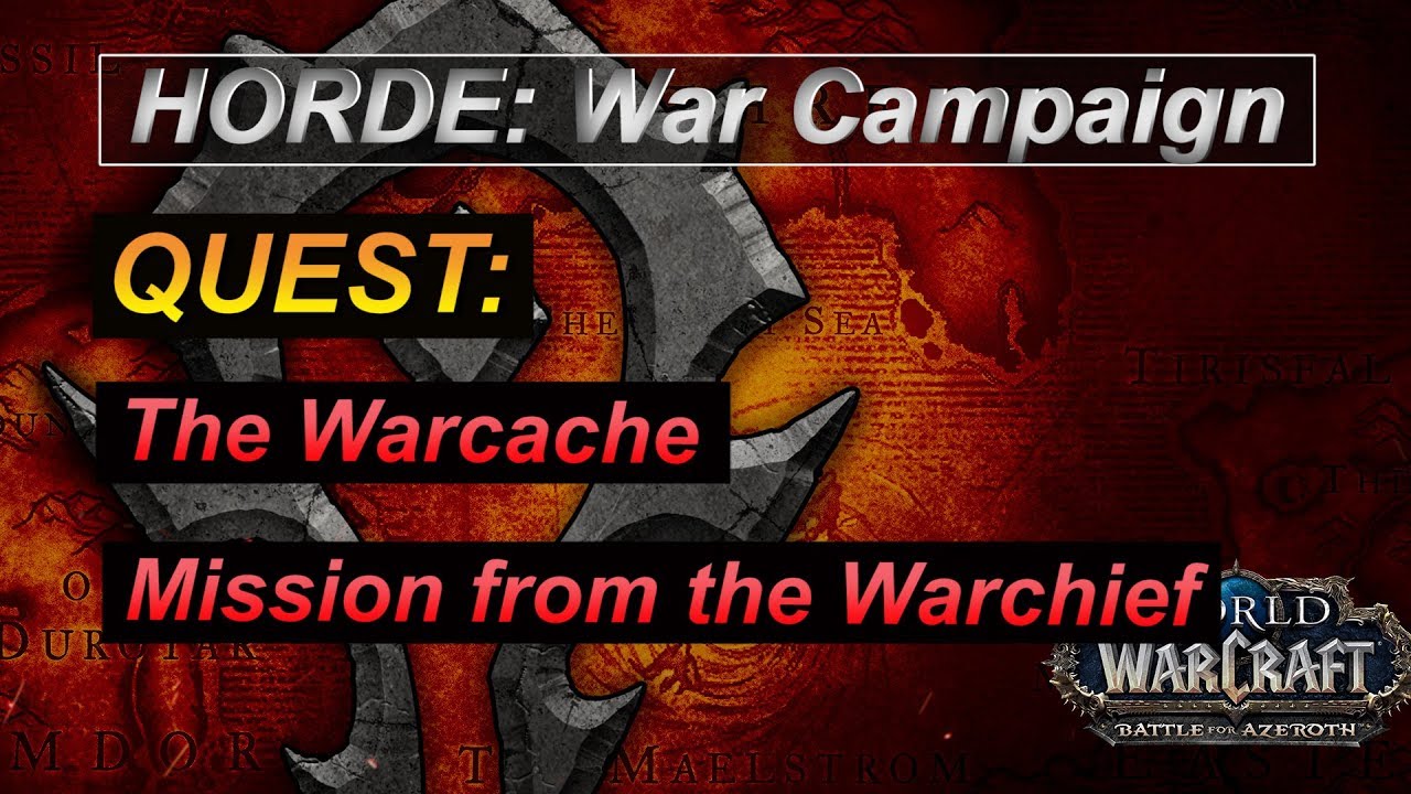 Quest: The Warcache + Mission from the Warchief - BfA (BETA) - Zuldazar Questing - WoW