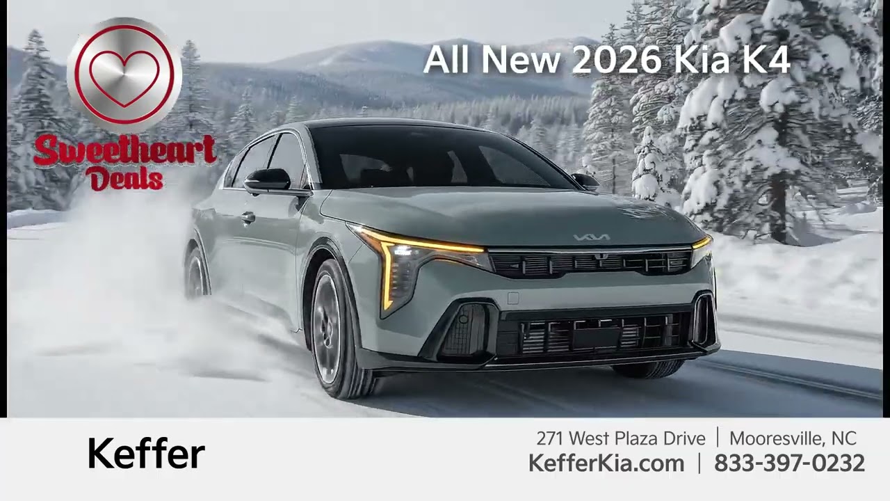 Sweetheart Deals Are Here! Find Your Next Kia at Keffer Kia in Mooresville Today!