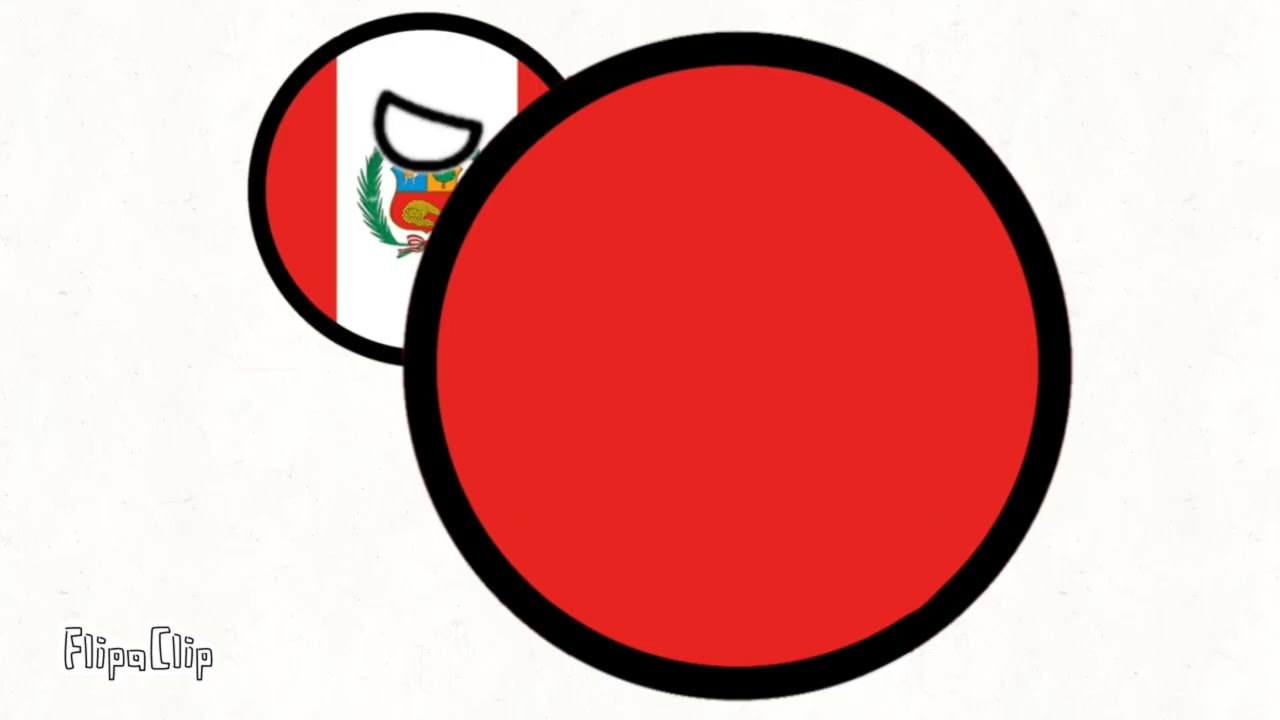 Countryballs Vore Chile come a Bolivia y Per&uacute; come a Chile