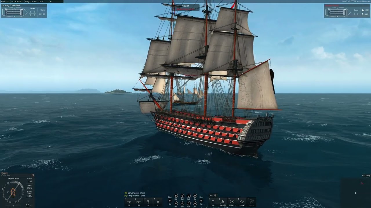 Naval Action Gameplay Santisma vs La Renommee [1440 60fps]