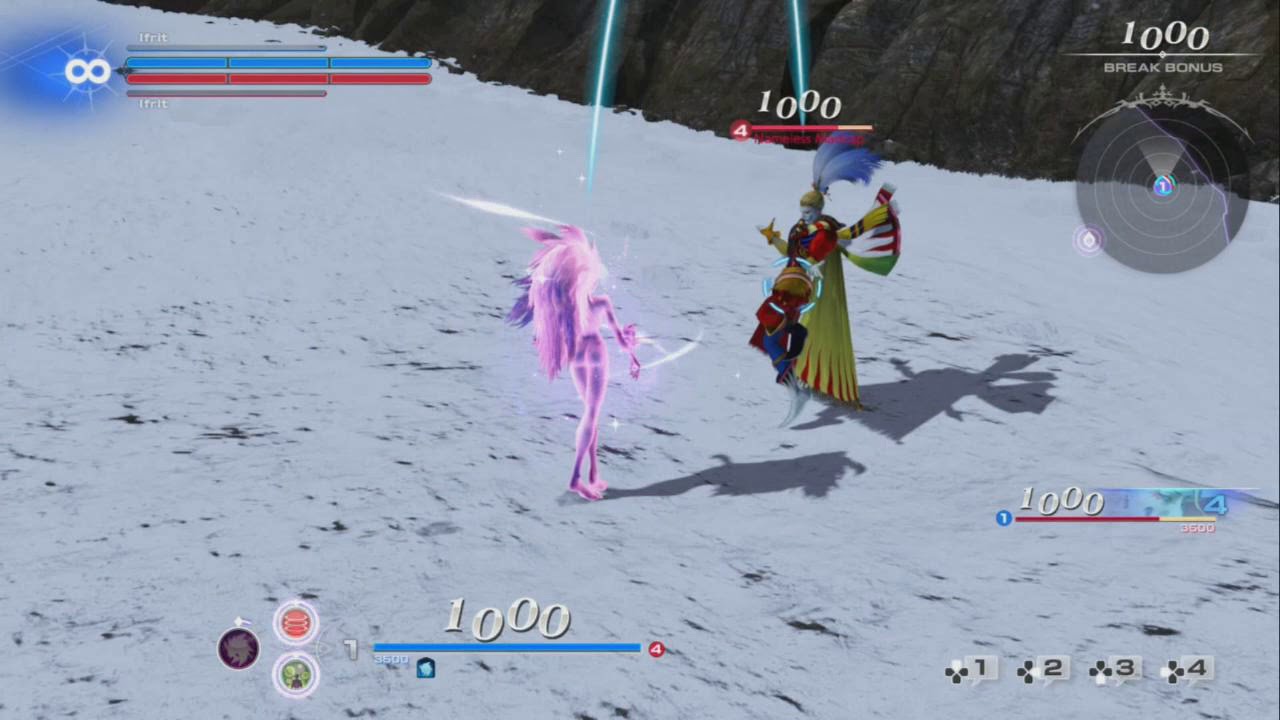 Final Fantasy Disiddia NT HP Attacks