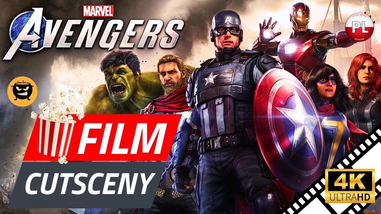MARVEL'S AVENGERS PL 🎬 Cały Film 🎬 Cutscenki 🎬 Filmowe Przerywniki do Fabuły