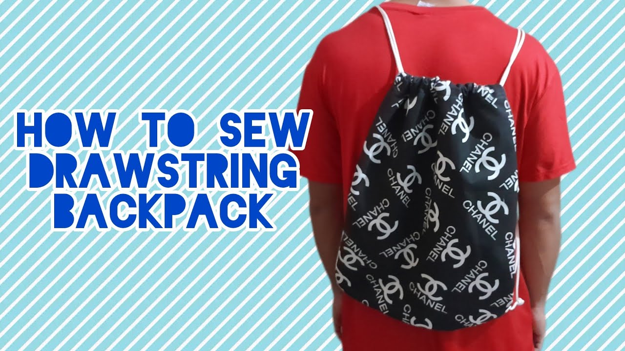 HOW TO SEW A DRAWSTRING BACKPACK WITH LINING || SEWING HEART AND HOME @RexieCastillo