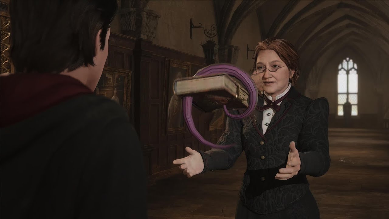 Following Professor Weasley's guidance in Hogwarts Legacy