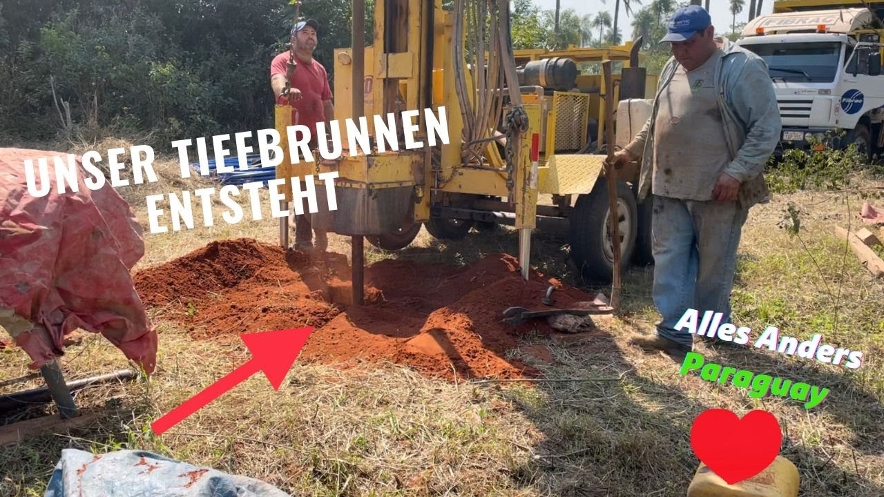 Unser Tiefbrunnen entsteht