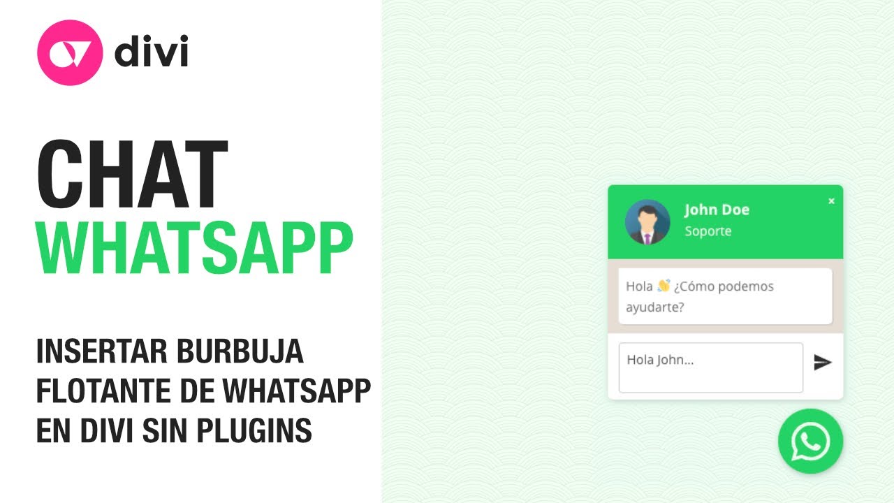 Cómo agregar botón flotante de WhatsApp Chat en página web creada con divi y wordpress sin plugins