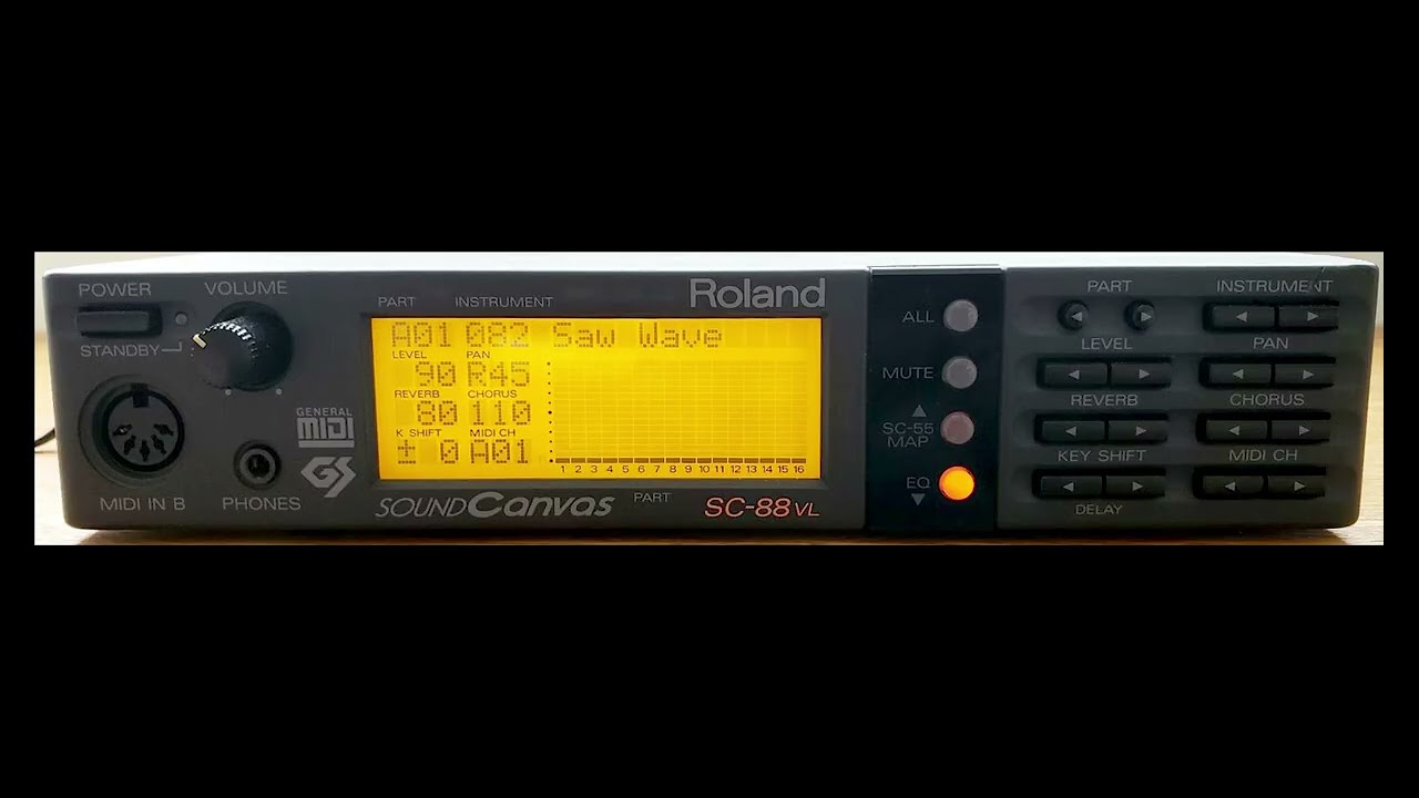 Roland Sound Canvas SC-88 / SC-88VL - demo 7 (Y4001_07) 100% DIGITAL
