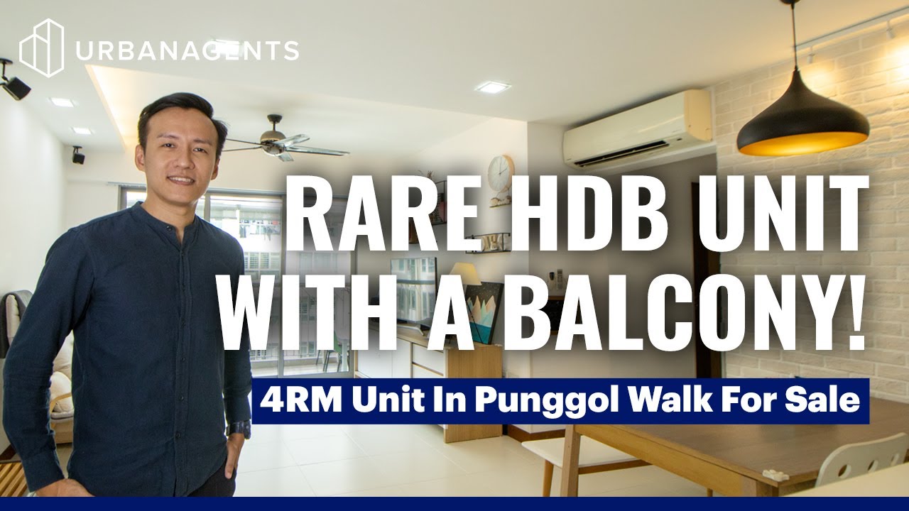 271D Punggol Walk | Rare & Exclusive 4RM HDB Unit With A Balcony! One Minute Walk To Punggol MRT