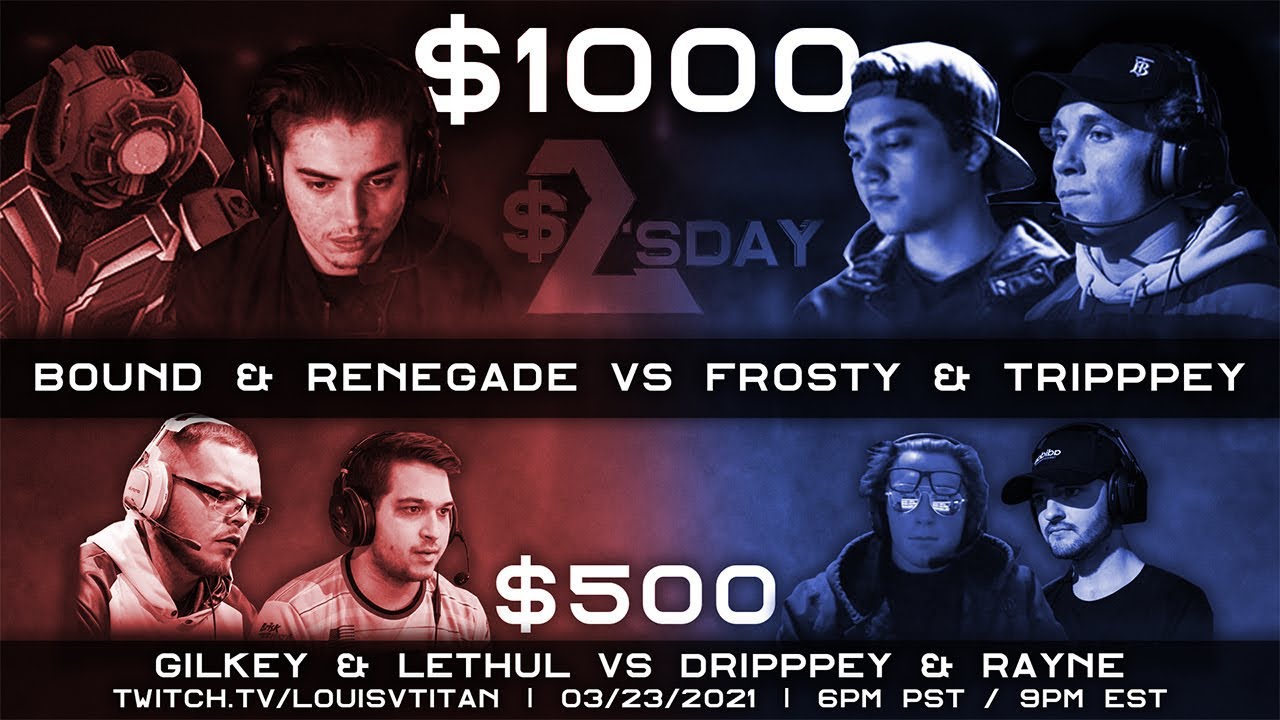 1000 долларов за 2 дня: Bound & Renegade против Frosty & Tripppey 2