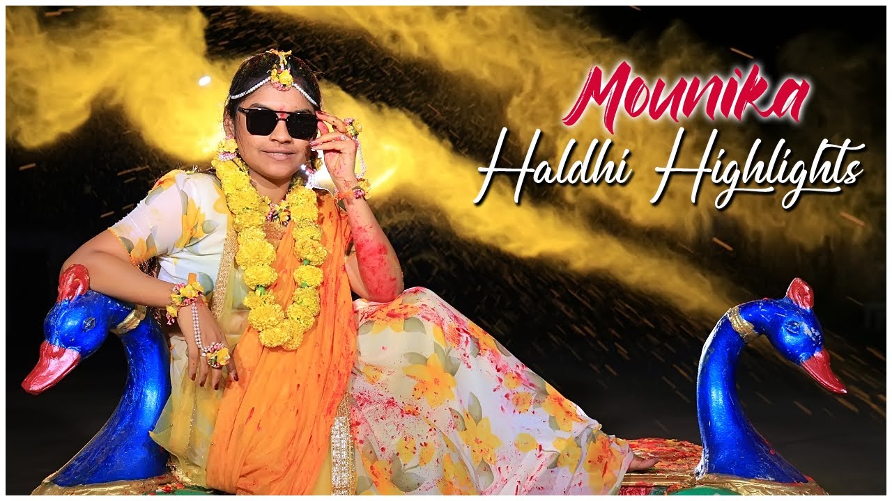 #best ll MOUNIKA ll #haldiceremony  #highlights #@sumithraphotography