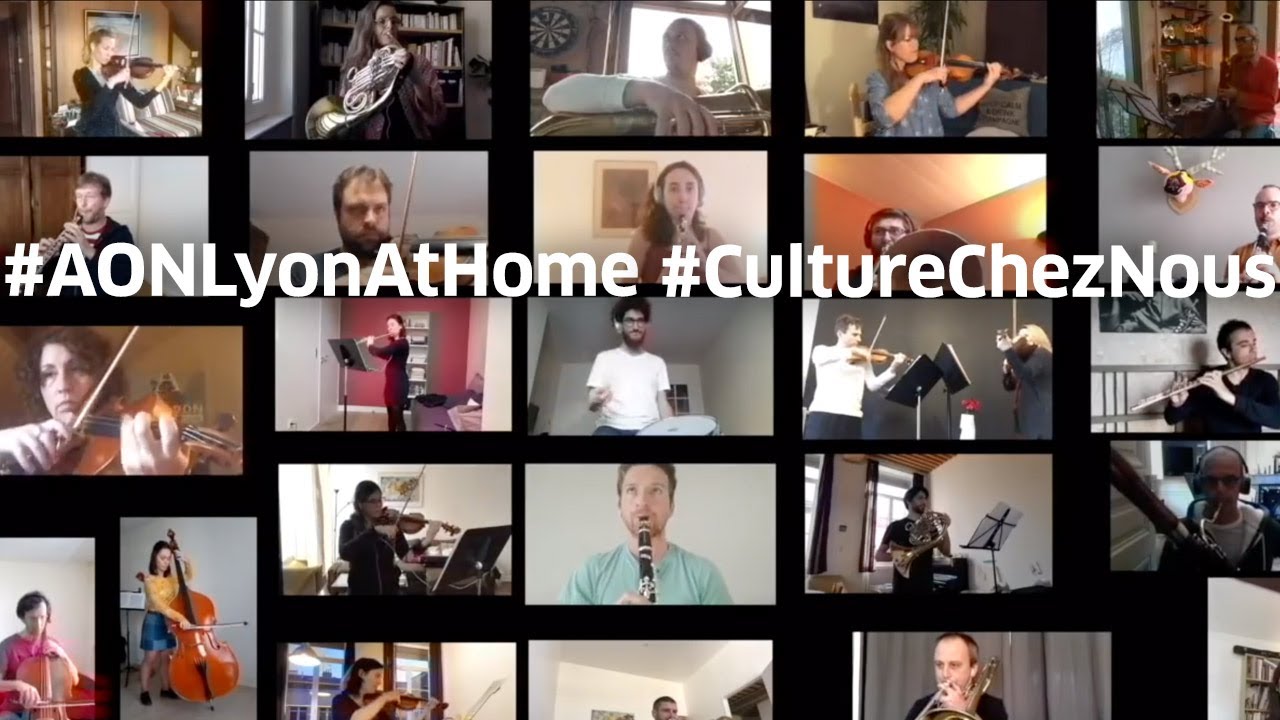 #AONLyonAtHome ๏ L'Orchestre national de Lyon joue pour vous pendant le confinement #CultureChezNous