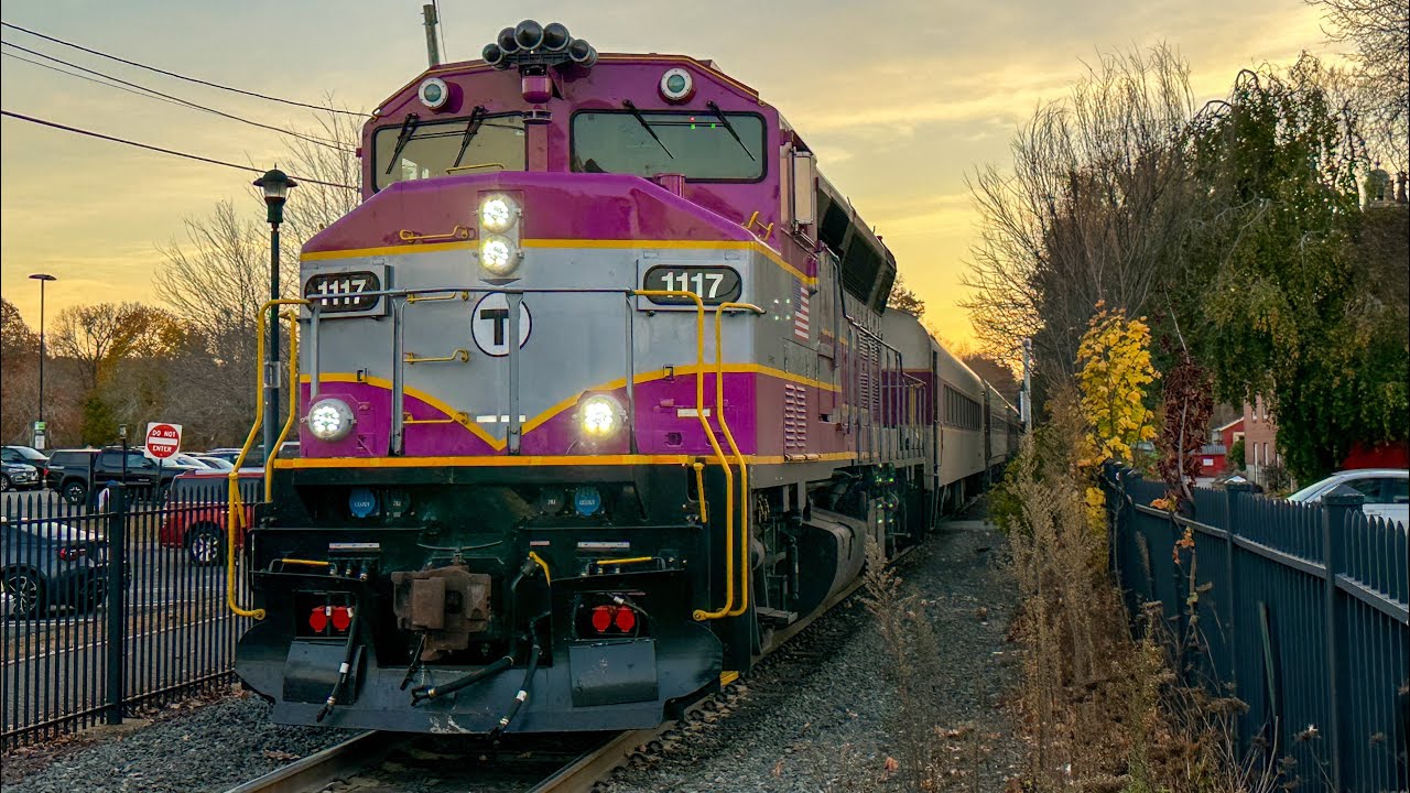MBTA Commuter Rail on the Newburyport/Rockport Line - November 2024