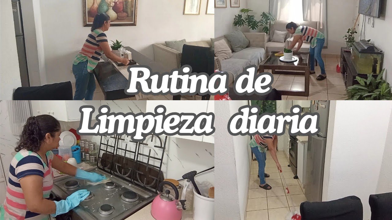 RUTINA DE LIMPIEZA DIARIA 🧹/ No me he sentido muy bien 🤒 #rutina #limpieza #hogar 